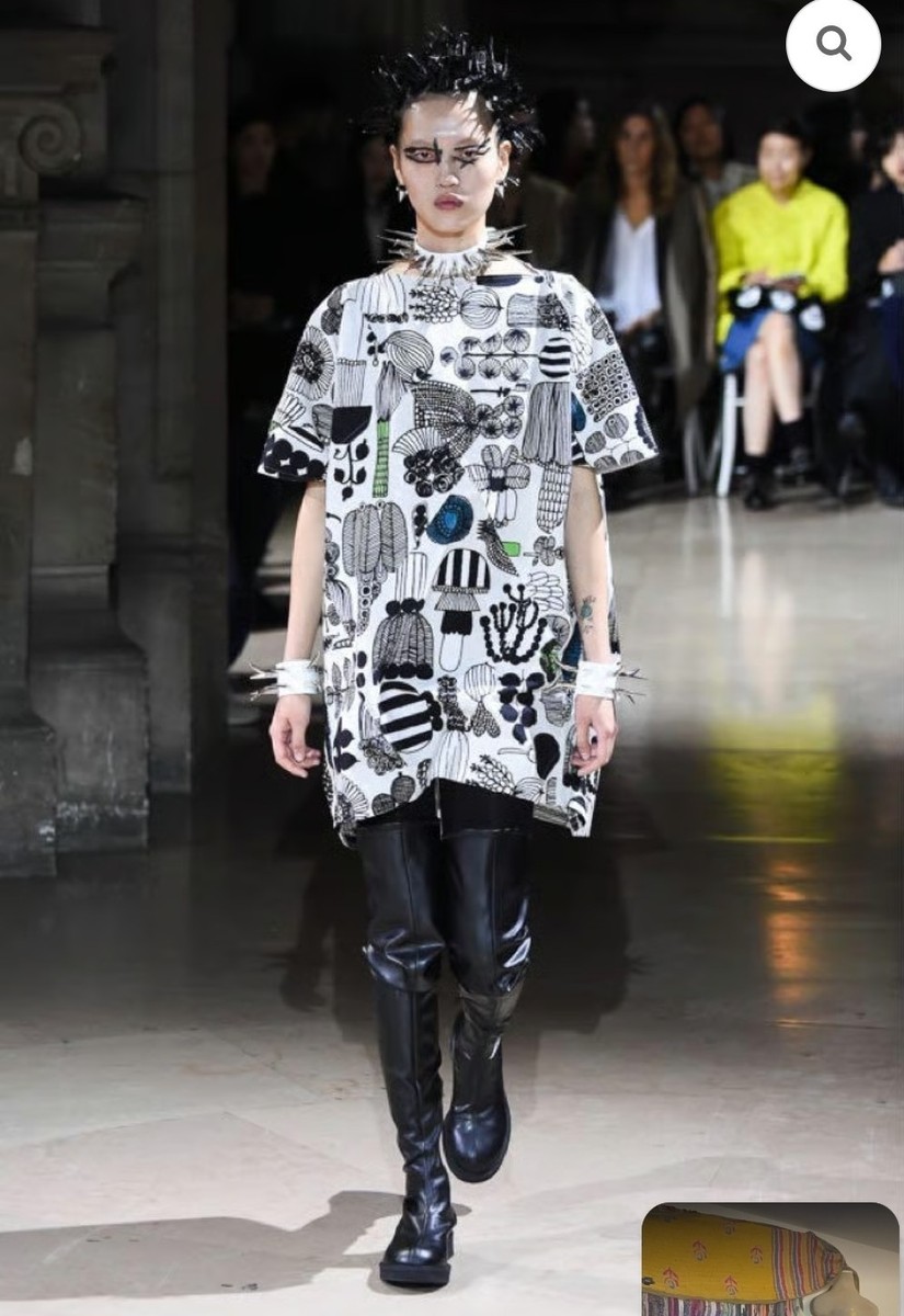 あ*む様 【JUNYA WATANABEコムデギャルソン × マリメッコ】コクー Junya Watanabe x Marimekko Comme des Garcons 2017 Weggie Print