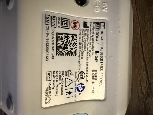 Welch Allyn ProBP 2000 Digital Blood Pressure Device with Reusable Adult Cuff