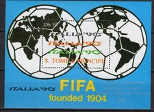 Sao Tome E Principe 1988,sport,football,soccer, MNH s.sheet