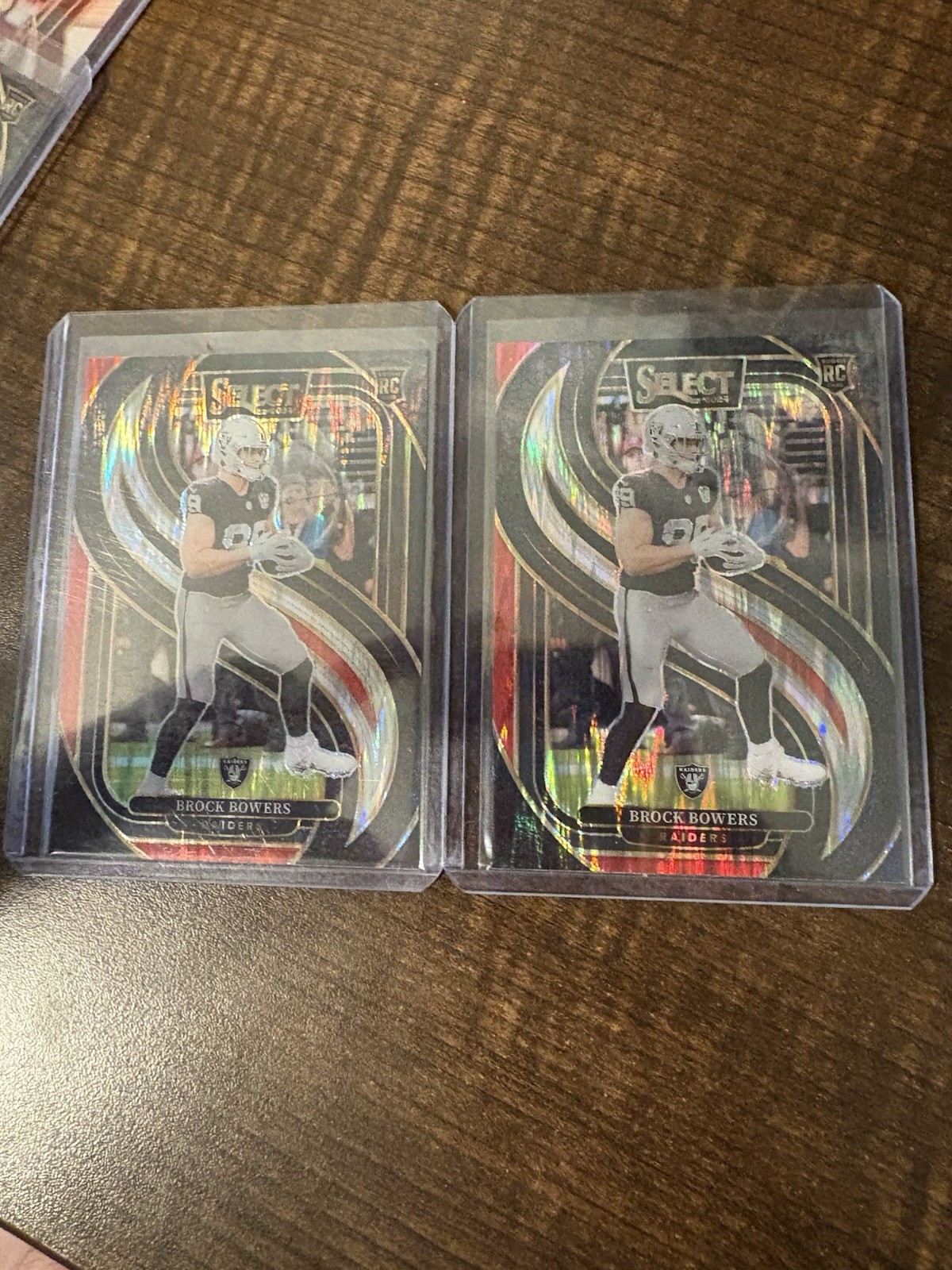 2024 Panini Select - 2 -Premier Level Brock Bowers #118 Black & Red Shock Prizm 