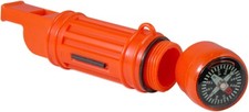 Coghlan's 5-in-1 Survival Aid, Fire Starter Flint Tool, Compass Whistle, Lanyard