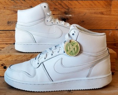 Nike Ebernon Mid Leather Sneaker UK6/US7/EU40 AQ1773-100 Triple White