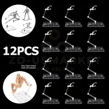 12PC HG144 Adjustable Action Figure Display Holder Base Doll Model Support Stand