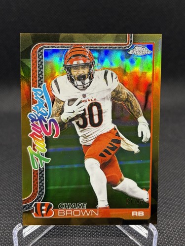 2025 Topps Chrome Chase Brown Gold Refractor (RAW)