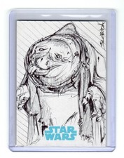 Star Wars The Worce Awakens 2015 Topps 1/1 Sketch Card Artist John Sloboda