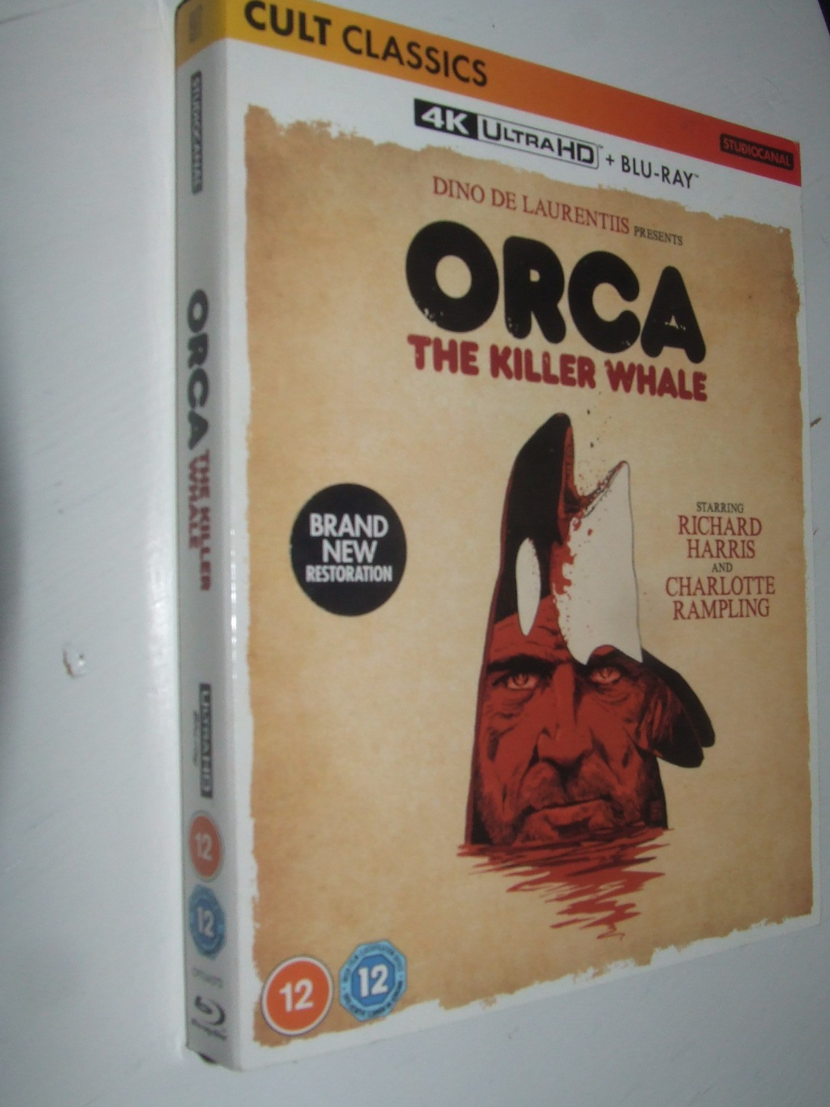 Orca - The Killer Whale 4K Ultra HD  Richard Harris and Charlotte Rampling