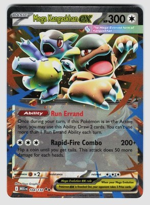 Pokemon Mega Kangaskhan ex Double Rare ME01: Mega Evolution 104/132 NM