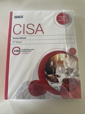 CISA Review Manual, 27th Edition by Isaca | Book | condition Like New