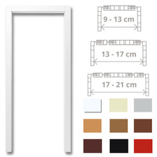 Kit Telaio imbotte in Pvc per Porte a soffietto con coprifili telescopici