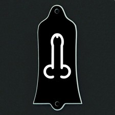 GUITAR TRUSS ROD COVER - Engraved Etched - Fits USA GIBSON - DONG Black