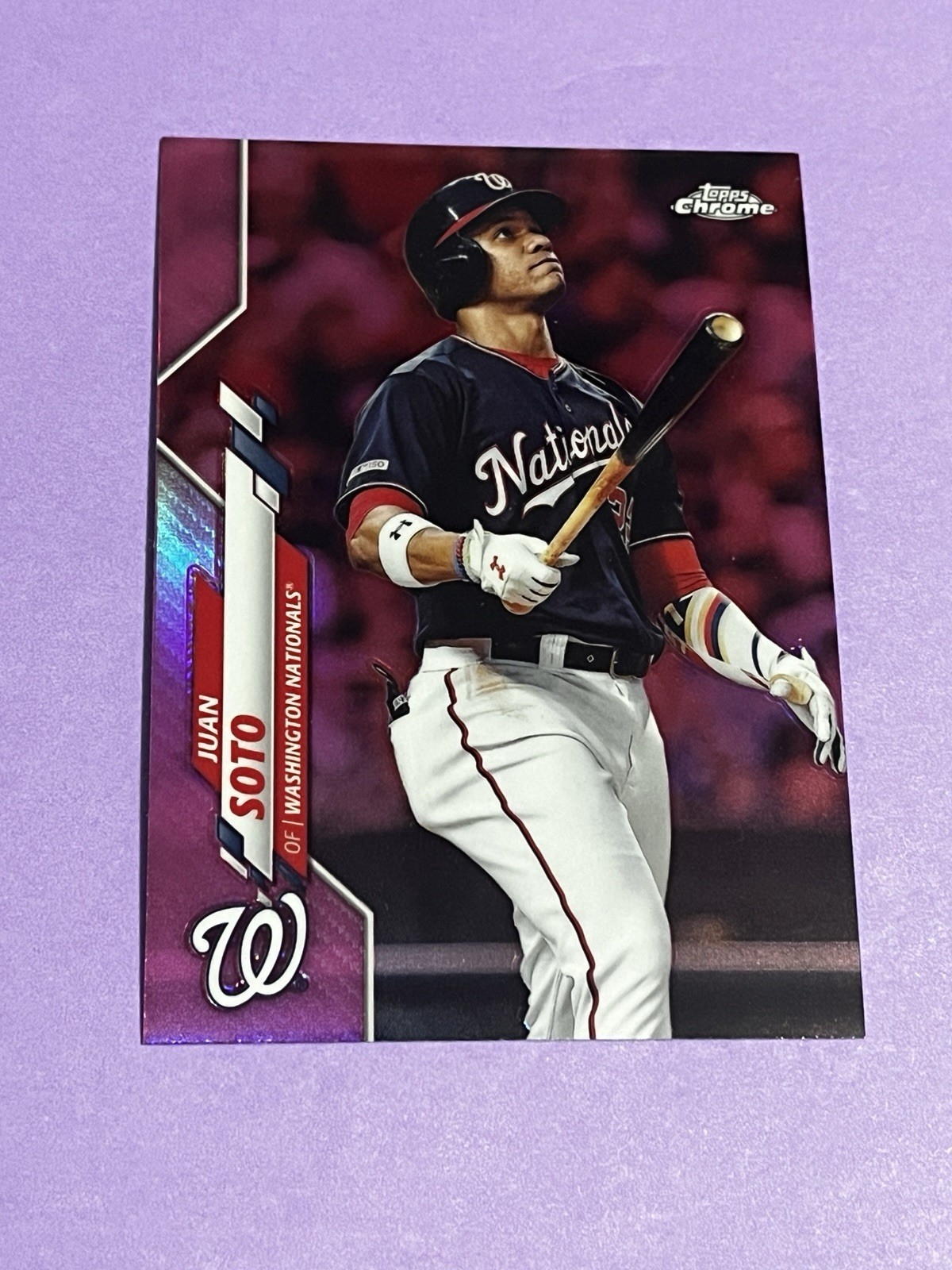 2020 Topps Chrome Pink Refractor Juan Soto #12