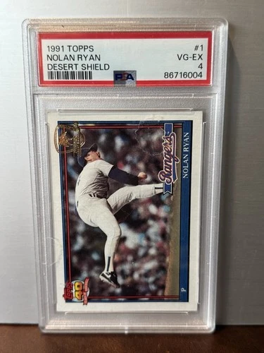 1991 Topps - Nolan Ryan #1 Operation Desert Shield - PSA 4 - VG-EX