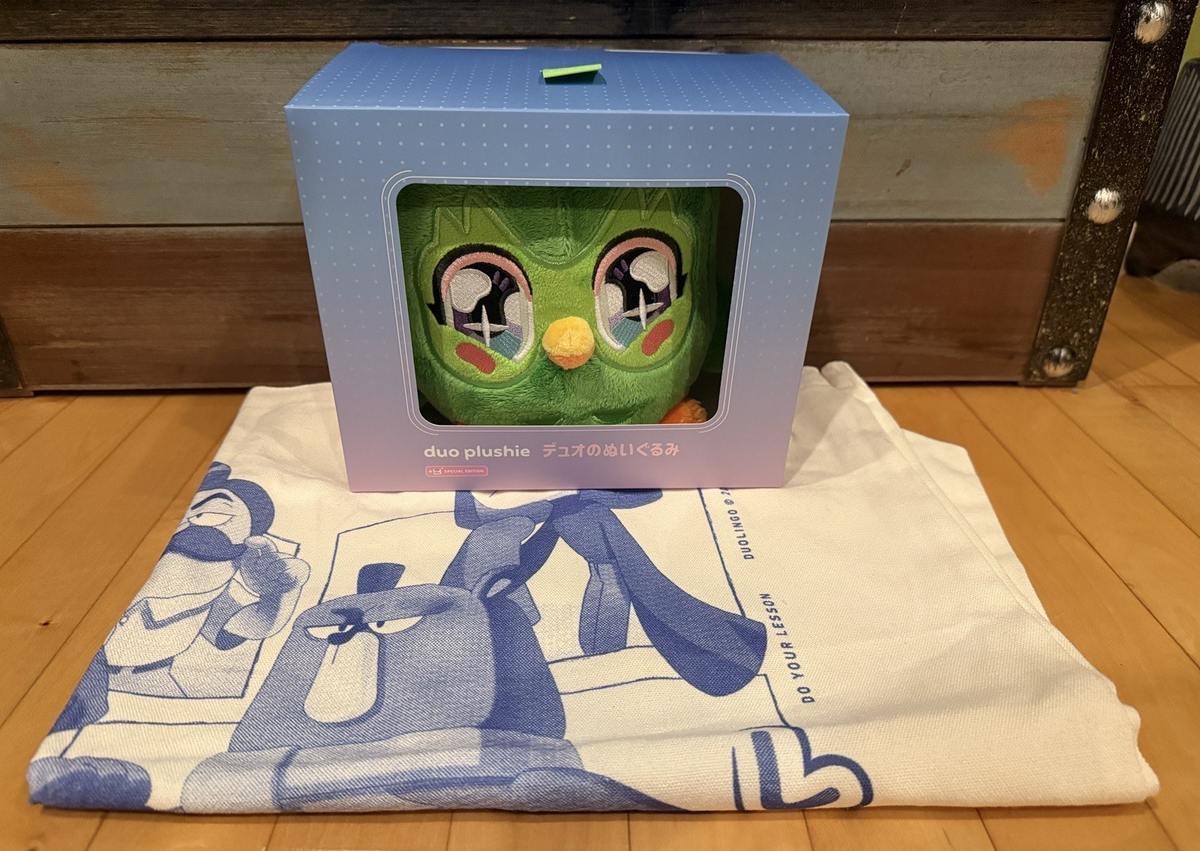 Buy New Duolingo NYCC 2025 Anime Duo Owl Limited Edition Plush