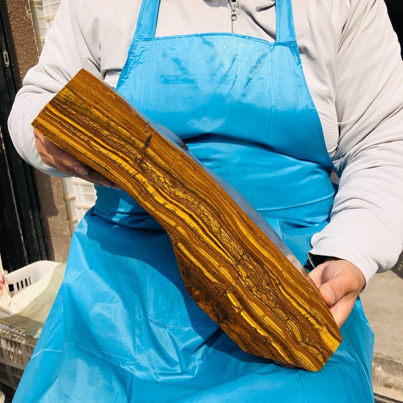 15.4LB Natural tiger's-eye rough raw stone rock specimrn Madagascar polish 561