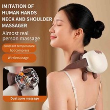 Neck Back Massager - Wireless 4D Kneading Device for Neck Shoulder Muscle Relax