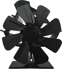Melede 8-Blade Heat Powered Stove Fan for Wood/Log Burner/Fireplace increases 80