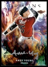 2021 Panini Chronicles Origins Signatures Silver Ink Andy Young Auto Arizona