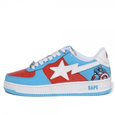 A Bathing Ap3 Bap3sta Men's Sneakers Blue/White Size 8
