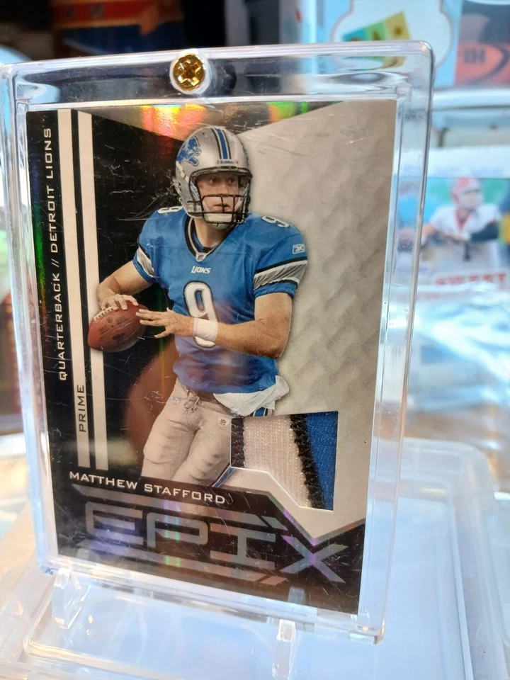 2010 Panini Epix Prime Black Matthew Stafford #11 (#46/50) - Image 3 of 4