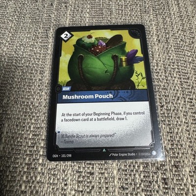 Mushroom Pouch Riftbound Origins 101/298 Gear Foil Meta League of Legends NM