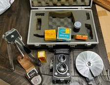 Vintage Wartime STARFLEX Camera From 1940-43 With Light Meter Flash Attachment