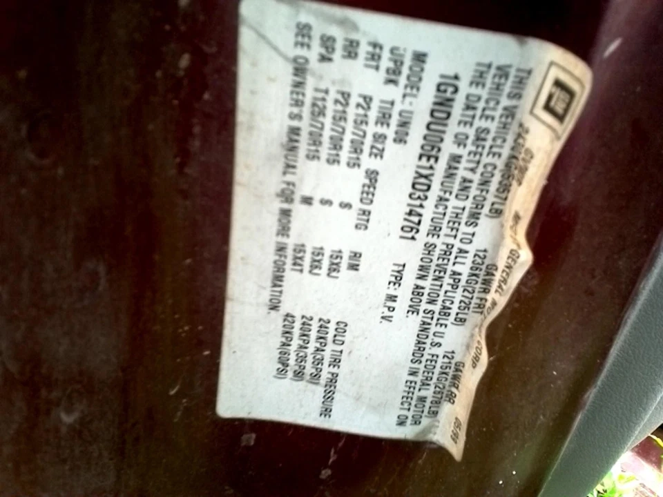 Used Alternator fits: 1999 Chevrolet Venture 105 amp Grade C - Image 4 of 4