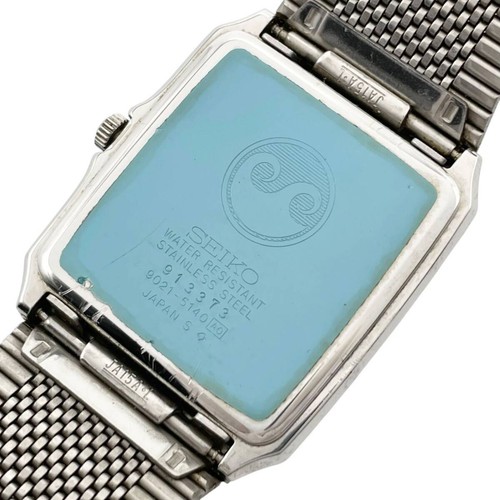 SEIKO Chronos 9021-5140 Quartz Silver Near Mint JAPAN - Gem