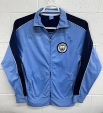 Manchester City Officially Licensed Track Warmup Jacket / Man City Blue / Small