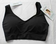 Jockey Women's Seamfree Stretch Back Smoothing Bralette DH3 Black Medium NWT