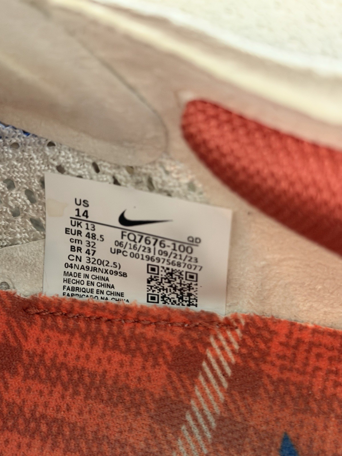 Nike ZoomX Vaporfly Nextpercent 3 Premium Flyknit Shoes Mens 14 Sail Orange FQ7676-100 image 5