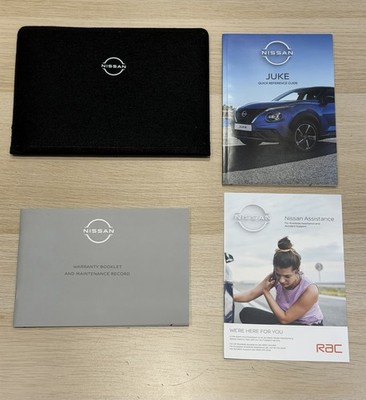 NISSAN JUKE KURZANLEITUNG UND SCHECKHEFT MIT GELDBÖRSE 2021-2026