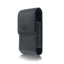 Black Vertical Leather Holster Case Pouch For Pantech Breeze III 3 P2030