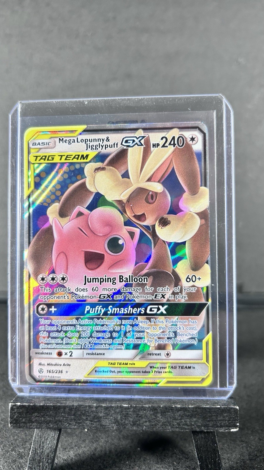 Mega Lopunny & Jigglypuff GX 165/236 Sm-Cosmic Eclipse Holo