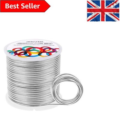 100 Fuß Stärke 12 Aluminium Bildhauerdraht - Ideal für Schmuck & Kranzherstellung