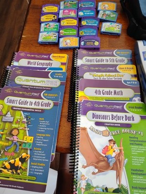 Quantum Pad Learning System With 17 cartridges and 8 Books | eBay