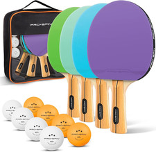 PING PONG PADDLES - HIGH PERFORMACE SET WITH PREMIUM TABLE TENNIS RACKETS