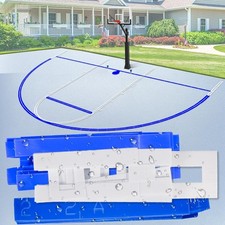 Plastic Material Basketball Court Marking Kit, Basketball Court Stencil Kit f...