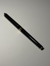 Vintage S. T. Dupont, Laque De Chine, Paris, 18k Nib Black & Gold Fountain Pen