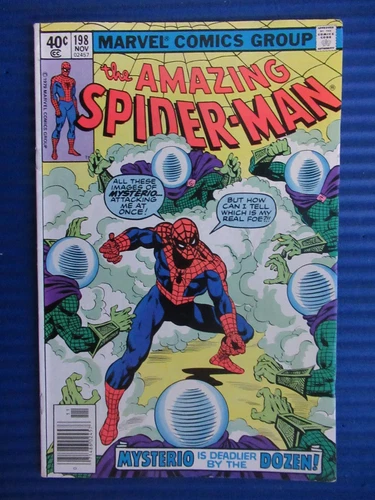 AMAZING SPIDER-MAN # 198 - (FN-) -MYSTERIO IS DEADLIER BY THE DOZEN-KINGPIN-M.J.