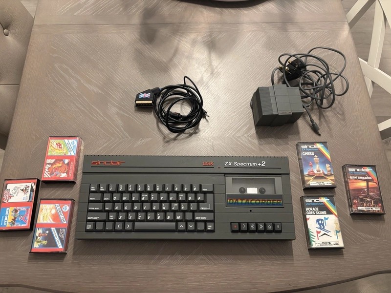 ZX Spectrum 128K Plus 2 Grey - Restored Tested And Working Inc TV Cable & Games