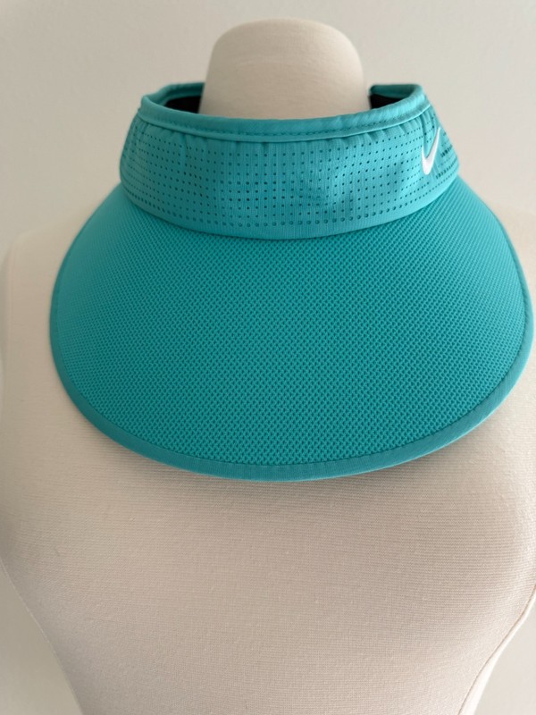 Nike Turquoise Dri-FIT Golf Visor Adjustable Strap Mesh Lightweight Cap Unisex