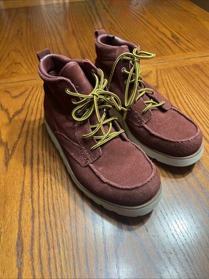 Nike ACG Kingman Suede Leather Chukka Boots 525387-667 Men 8.5 Red Burgundy Moc
