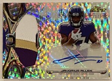 2015 Finest Rookie Refractor X-Fractor #01/35 Javorius Buck Allen RPA Patch Auto