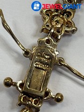 JOAN RIVERS COSTUME JEWELRY GOLD-TONE COLORED STONES 7.50 INCH BRACELET #GE026