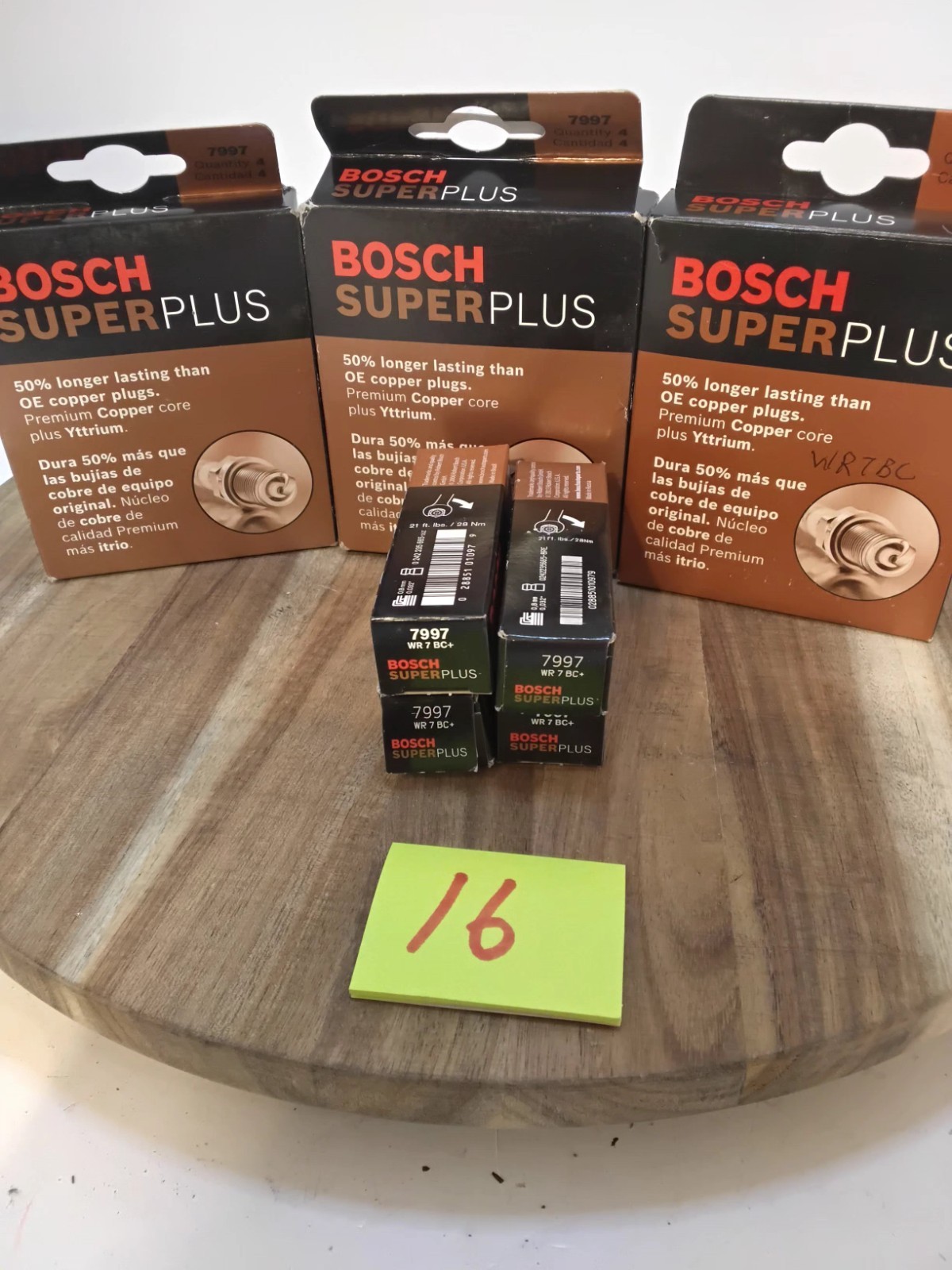 16-Bosch Spark Plug Super Plus 7997 nos