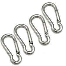 3 Inch Stainless Steel Spring Snap Hook Carabiner 316 Stainless Steel Clips S...