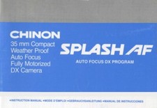 Chinon SPLASH AF Camera Instruction Manual multi-language