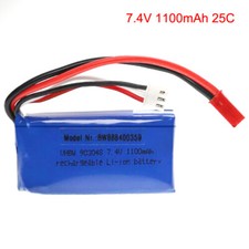 7.4V 1100mAh Li-po Battery for WLtoys A949 A959 A969 A979 S989 V912 T23 T55 F45