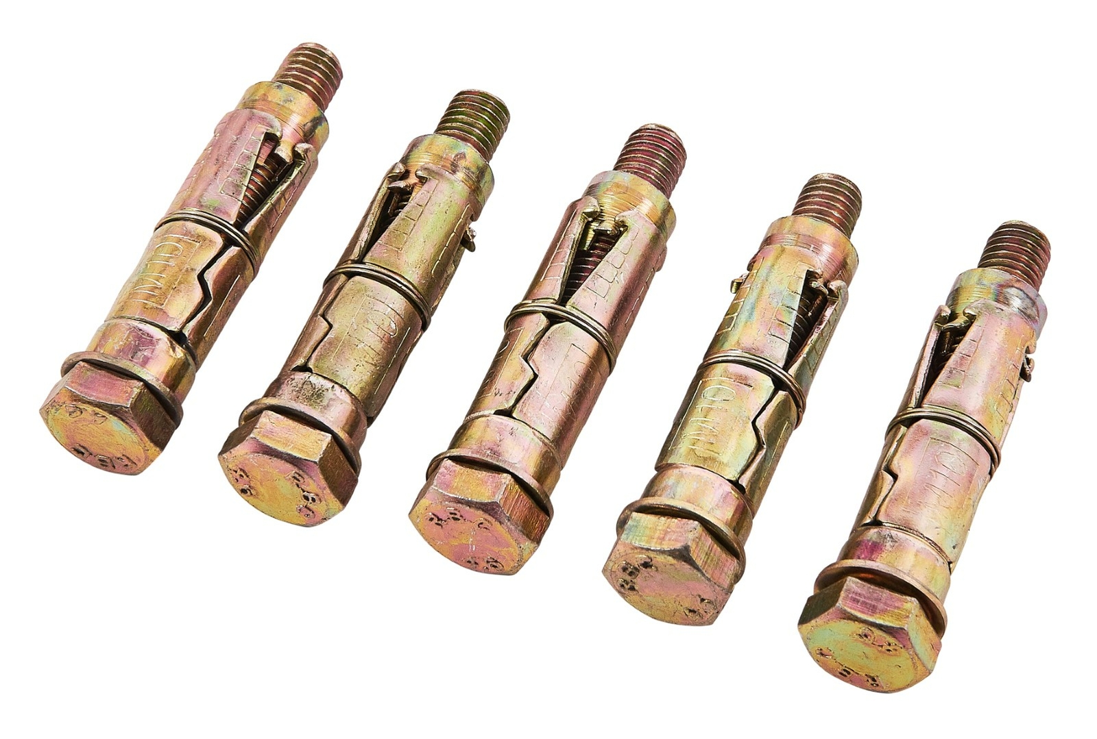 5Pc 10X 70Mm Expansion Bolts Concrete Stone Brick Heavy Duty