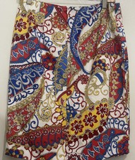 Talbots Women s Sz 8P Paisley Straight Pencil Classic Skirt Preowned